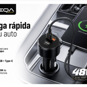 ADAPTADOR TREQA USB + C 48 W