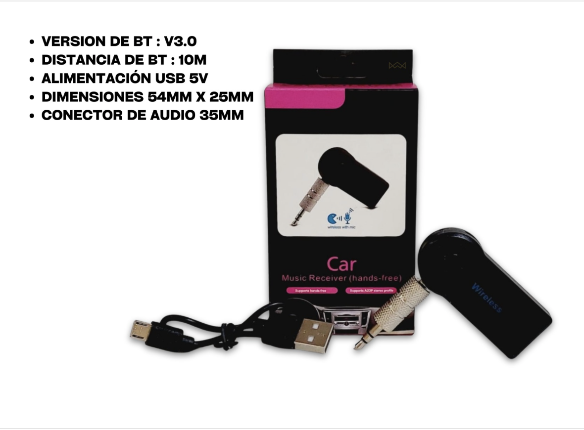 ADAPTADOR DE AUTO BLUETOOTH